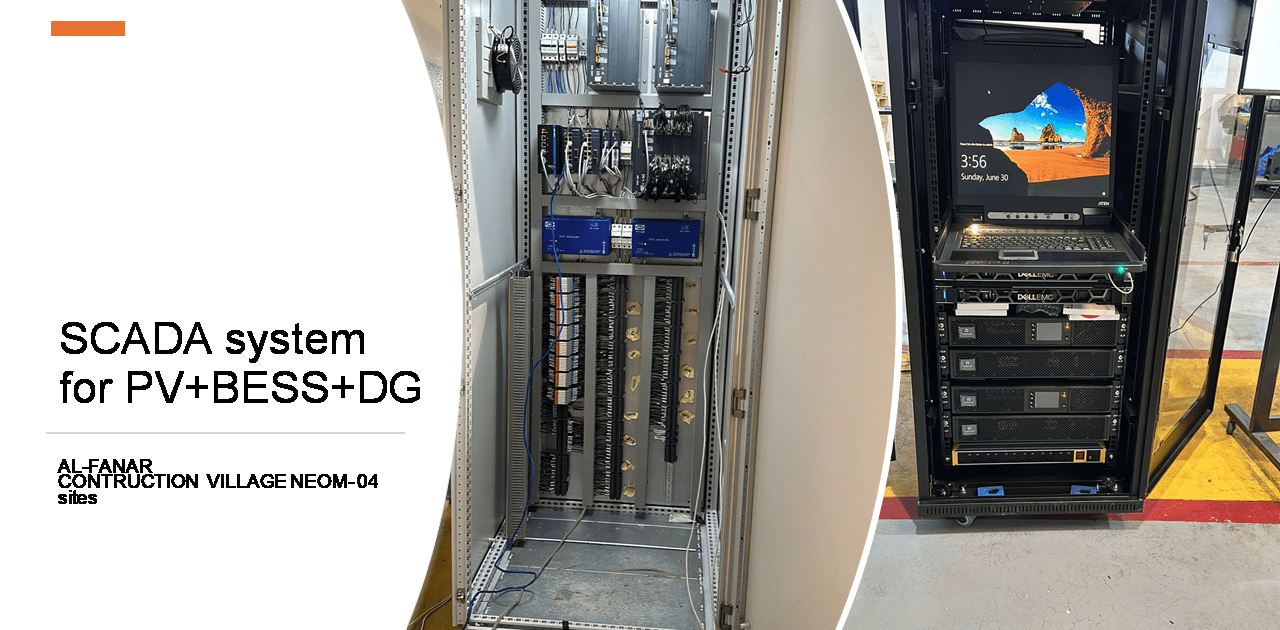 SCADA system for PV+BESS+DG. AL-FANAR CONTRUCTION  VILLAGE NEOM- 04 sites